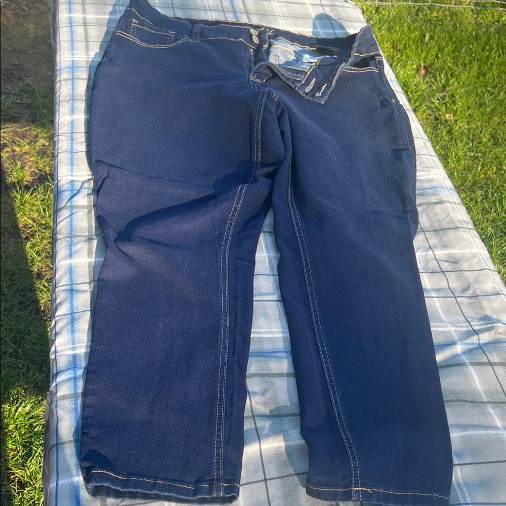 Classic Navy Straight Leg Women's Jeans